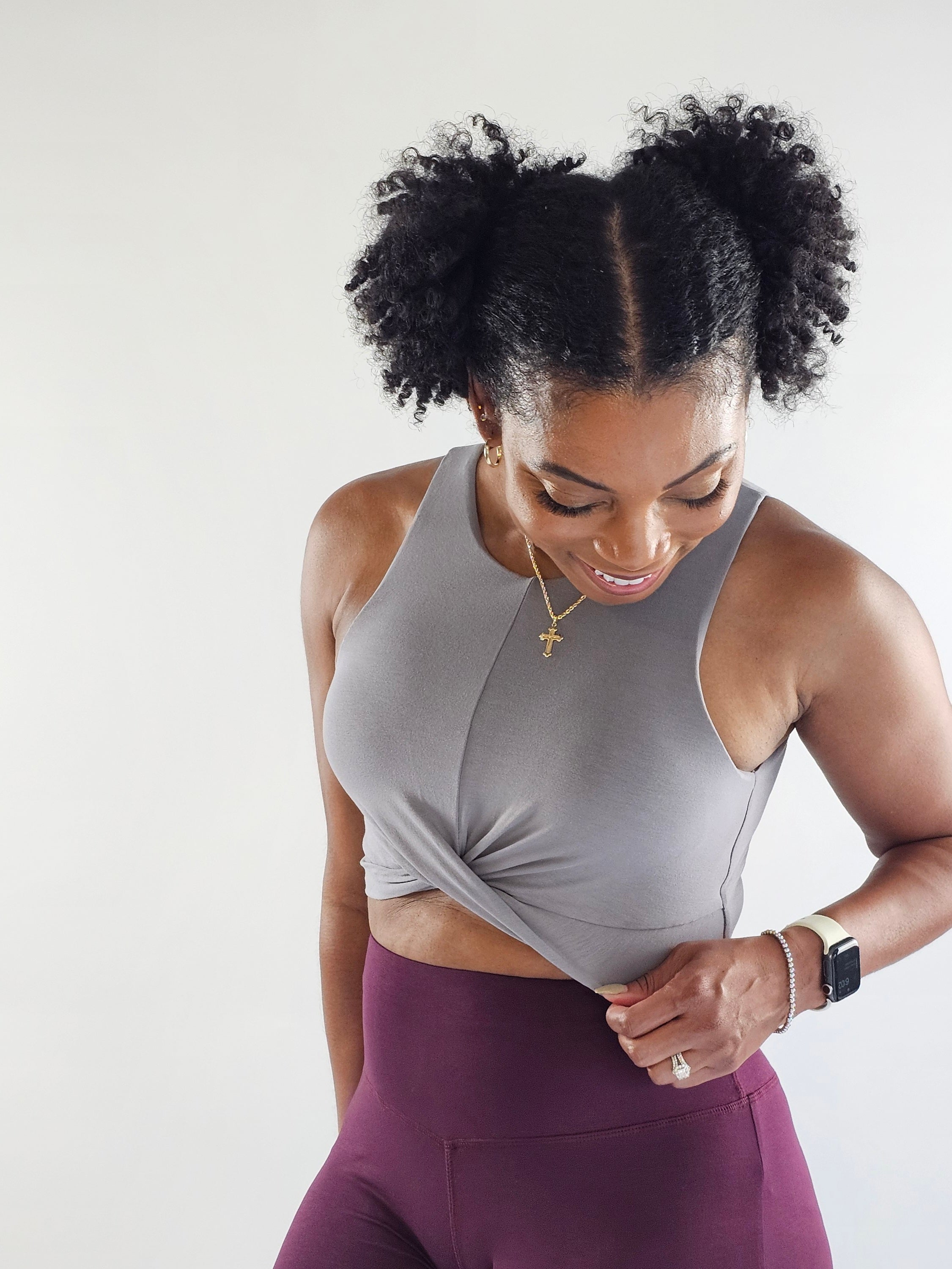 Bamboo Athletic Crop Tank - 3Five2 The Label